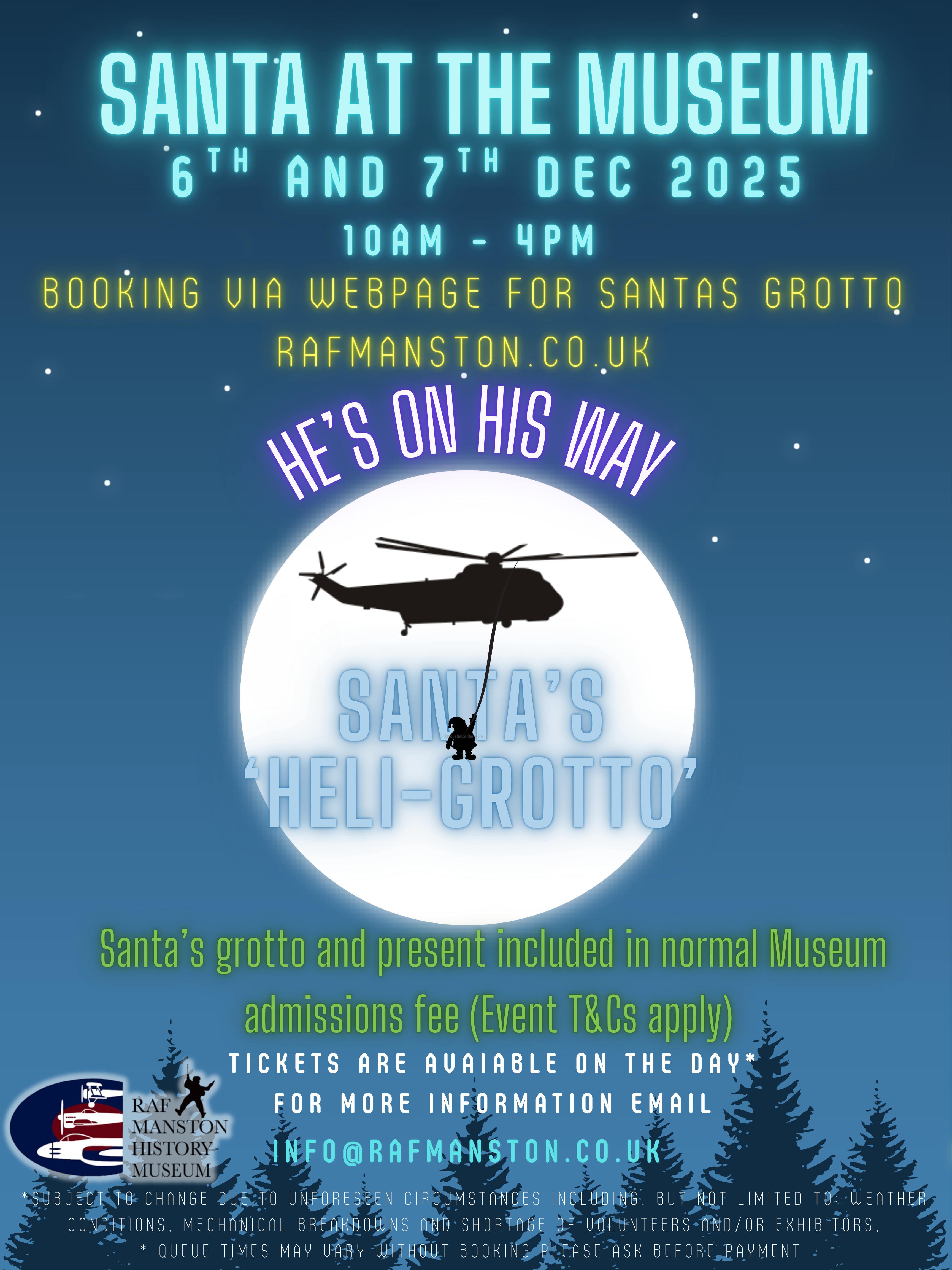 Santa at the Museum 2025 Poster